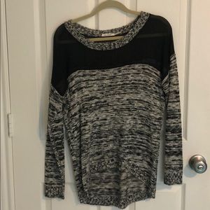 Black and white sweater shirt